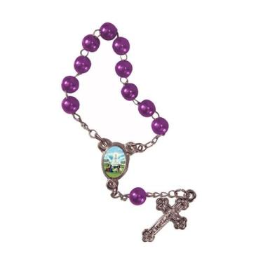 Imagem de 50 Unidades Mini Terço com Foto de Nossa Senhora de Fátima - SJO Artig