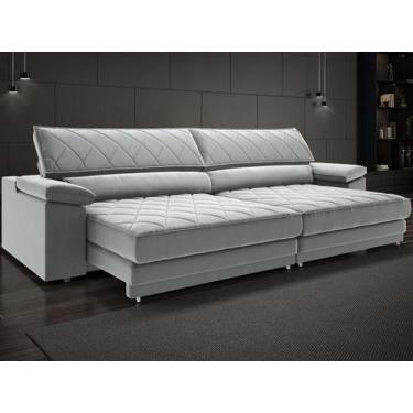 Imagem de Sofá de Duplo Molejo com Carregador USB, Retrátil e Reclinável Viena 2