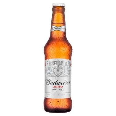Imagem de Cerveja Zero Álcool Long Neck Budweiser 330ml