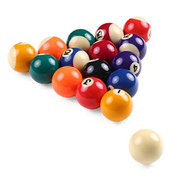 Imagem de Conjunto de Bolas Mesa Bilhar Infantil Bola Taco Sinuca Pequena Resina Completo para Treinamento Exercício Salas Jogo Ba