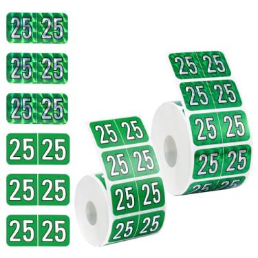 Imagem de 1000 adesivos 2025 anos, 2 estilos 2025 adesivos holográficos de ano novo 2025, pasta de arquivo, guia de fim de ano, etiquetas codificadas por cores, etiquetas com números de 25 anos para pastas de