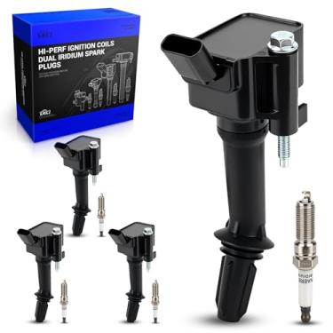 Imagem de Pacote de bobina de ignição UF802 e velas de ignição de irídio duplo 91970 para Chevy Volt/Malibu/Cruze, Equinox 2018-2022, GMC Terrain 2018-2020, 2016-2022 Buick Encore Replace# 126700 053 5 C2095