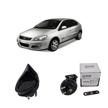 Imagem de BUZINA AUTOMOTIVA CARACOL COM PLUG E CONECTOR DE 2 PINOS PARA CIELO 2011 >2012 - TIGER AUTO