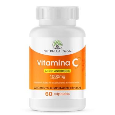Imagem de Vitamina C 1000mg Alta Absorção – Cápsulas Antioxidantes para Imunidade, Energia e Defesa Natural – Suporte ao Colágeno, Pele Saudável e Proteção Celular – NUTRI-LEAF Saúde