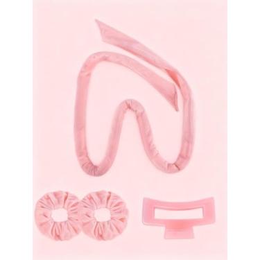 Imagem de Conjunto de fitas de cachos sem calor, modelador de cabelo de espuma macia para mulheres, dormir em ondas noturnas, casa, viagem, ferramenta de cabelo