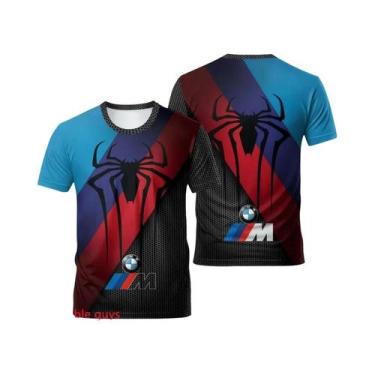 Imagem de Camiseta Esportiva De Manga Curta BMW Para Homens, Performance De Verã