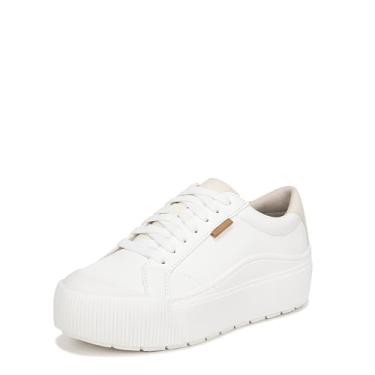 Imagem de Dr. Scholl's Tênis feminino plataforma Time Off Max da Shoes, Branco liso, 36