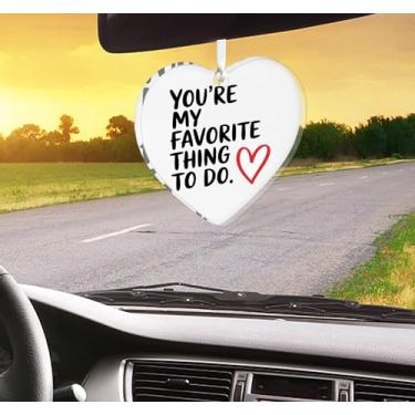 Imagem de Enfeites de Natal para pendurar em coração, enfeites de árvore de Natal feitos à mão, decoração de carro e casa - Presente de Natal, decoração de artesanato em acrílico, ideias de troca de presentes