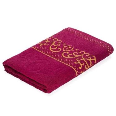 Imagem de Kit 2 Toalhas de Banho Extra Grande 100% Algodão Super Absorventes Macias para Uso Diário e Conforto Pós-Banho (Vinho,1 Unidade)