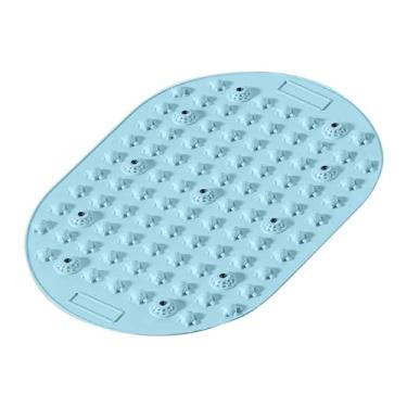 Imagem de Kokiya Tapete de acupressão para pontos de pressão nos pés, tapete antiderrapante para pontos de pressão, almofada de massagem para os pés para corrida, Azul