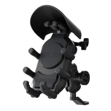 Imagem de Suporte para Celular de Moto - Shake Rain com Rotação 360 Design -furto Fácil Instalar Bicicleta Elétrica Triciclo Espelho Retrovisor