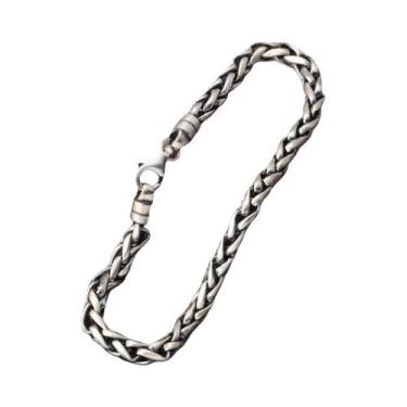 Imagem de Pulseira Nórdica Trançada Em Aço Inoxidável Para Homens, Joia Para Mot