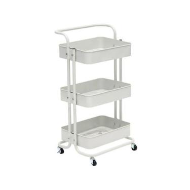 Imagem de Carrinho Organizador Berlim Off White Matte Westwing - Westwing Collec