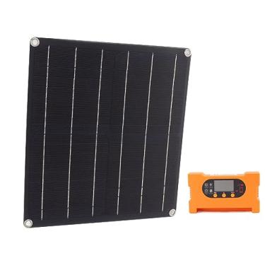 Imagem de LiebeWH Kit de Painel Solar Monocristalino de 18V 25W, Controlador de Carregamento Rápido de Alta Eficiência, Adequado para Iluminação e Ferramentas