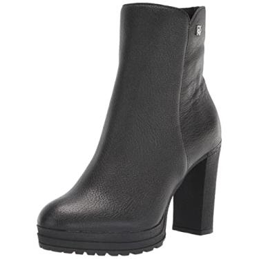 Imagem de DKNY Bota feminina de salto alto na altura do tornozelo, Tessi preto, 8.5