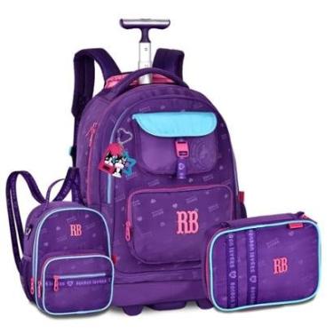 Imagem de Mochila Com Lancheira e Estojo Box Kit Escolar Rebecca Bonbon-Feminino