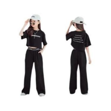 Imagem de Conjunto De Moda De Verão Para Meninas Adolescentes, Camisetas Com Let