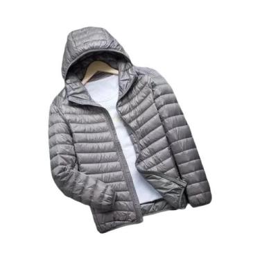 Imagem de Masculino 0-10  Jaqueta De Inverno Ultra Leve Com Capuz Em Plumas De P