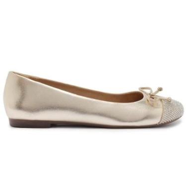 Imagem de Sapatilha Feminina Anacapri Dourada Cristal - C30262-Feminino