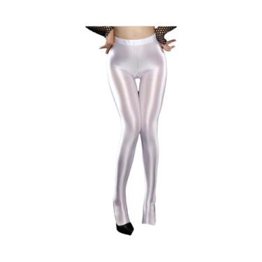 Imagem de Macacão Feminino Fino E Brilhante Com Leggings Para Dança, Yoga E Fitn