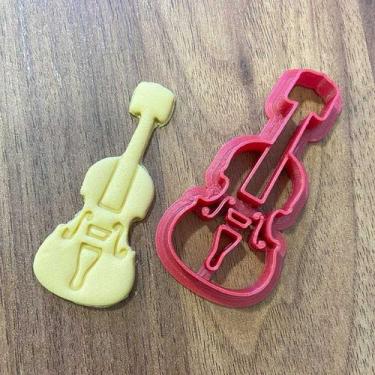 Imagem de Cortador Marcador Violoncelo Violino Musica Wandinha - DOCEIMPRESSO,  
