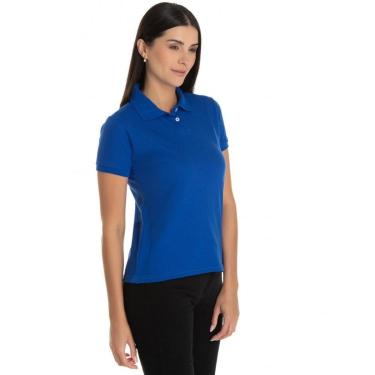 Imagem de Camisa Gola Polo Piquet Feminina Lisa-Feminino