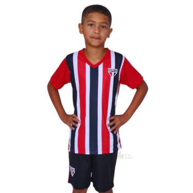 Imagem de Uniforme Infantil São Paulo Listrado Oficial
