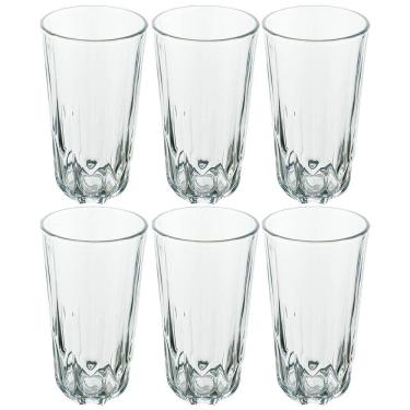 Imagem de Conjunto de Copos de Vidro 280ml 6 Peças - Seu Lar