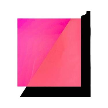 Imagem de Vinil Termocolante TPU/PU Com Listras Neon E Estrelas Em Cores Sortida