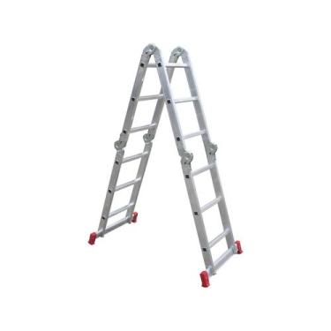 Imagem de Escada Articulada 12 Degraus 150Kg Botafogo