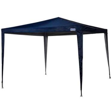 Imagem de Gazebo 3m x 3m Poliester Oxford Azul com Silvercoating - Mor