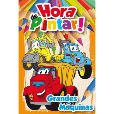 Imagem de Livro para colorir infantil hora de pintar grandes máquinas - RIDEEL