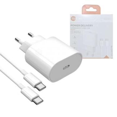 Imagem de Carregador Completo TURBO 30W TIPO-C / TIPO-C de 1 Metro INOVA BA-CAR1