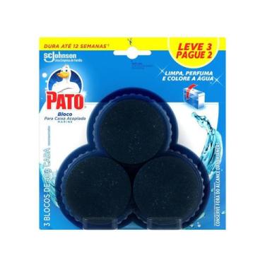 Imagem de Detergente Sanitário Pato 3 UN Bloco para Caixa Acoplada 40g - Pato SC