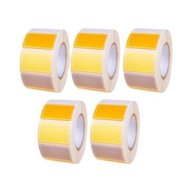 Imagem de Etiquetas Adesivas Coloridas Impermeáveis Pacote Com 500 Unidades Core