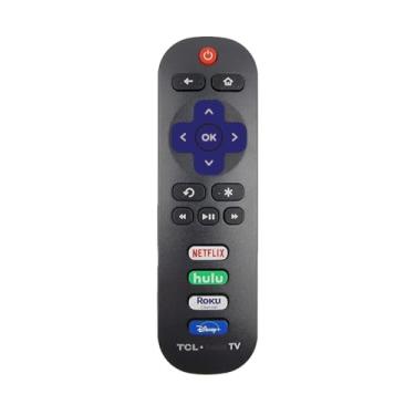 Imagem de Controle remoto de substituição OEM compatível com todas as Smart TVs TCL Roku 【Funciona apenas com TCL Roku TV, não para Roku Stick e Roku Box】(Netflix/Hulu/Roku Channel/Disney Plus)