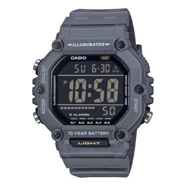 Imagem de Casio Série AE-1600H | Cinza | Bateria de 10 anos | Iluminador LED | Relógio Digital, Cinza