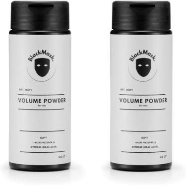 Imagem de BlackMask Pó de textura para homens, fácil de aplicar – adiciona textura e volume instantaneamente, fixação forte, pó de cabelo para homens (pacote com 2)