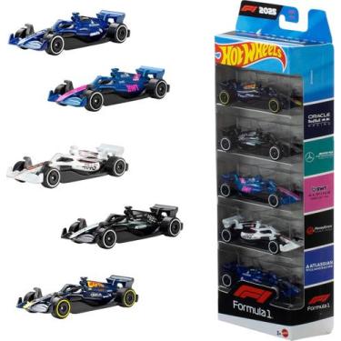 Imagem de Hot Wheels Pack com 5 Carrinhos de F1 2025 Mattel JLN11