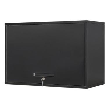 Imagem de Armário de Parede para Garagem Yizosh 55x40x55 cm Preto em Metal