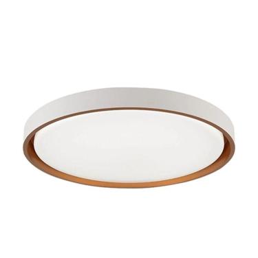 Imagem de Plafon LED Montana LY-8762L BC+DR 48W 3840 Lumens Autovolt Branco Dourado Hevvy