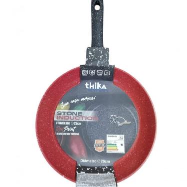 Imagem de Frigideira Red Point Stone Induction Antiaderente em Alumínio 28CM para Fogão Gás Elétr...