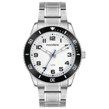 Imagem de Relógio MONDAINE masculino branco preto 33025G0MVNE4