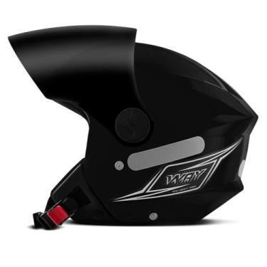 Imagem de Capacete Moto Aberto Mixs Way Viseira Fumê Masculino Feminino Confortá