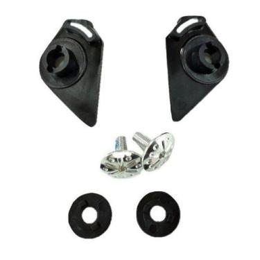 Imagem de Kit Reparo Fixação Viseira Capacete Escamoteável Helt 936 Hippo / Yohe