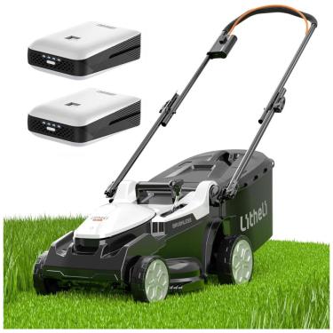 Imagem de Cortador de Grama Litheli, 2 x 20V Sem Escova para Jardins, Leve e Sem Fio com Ajuste d...