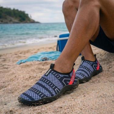 Imagem de Sapatilha Aquatica Masculina de Neoprene Premium Esportiva Hibrida Sol