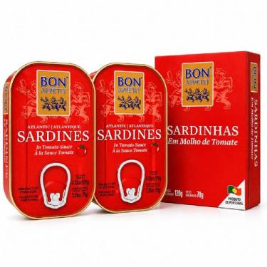 Imagem de Kit 2 Sardinha Portuguesa em Tomate BON APPETIT 120g