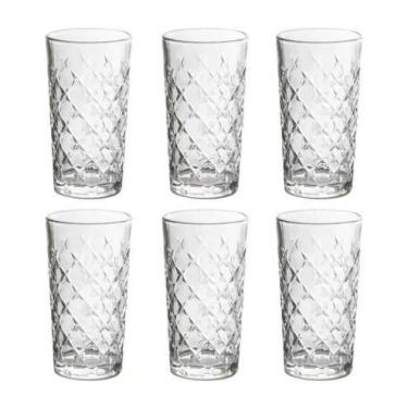 Imagem de Conjunto 6 Copos De Vidro Transparente 340ml Wincy Casa