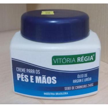 Imagem de Creme Para Pés e Mãos - Certificado pela Anvisa - Vitória Régia